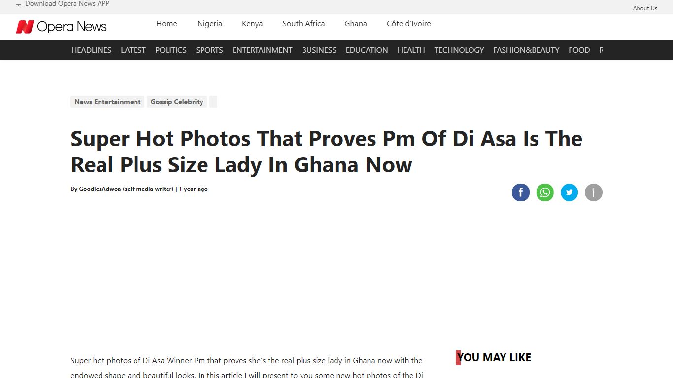 Super Hot Photos That Proves Pm Of Di Asa Is The Real Plus Size Lady In ...